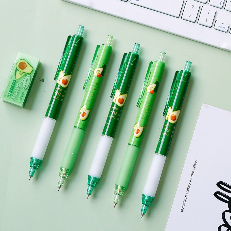 Bút chì bấm M&G AMPH5620 ngòi 0.5mm họa tiết quả bơ