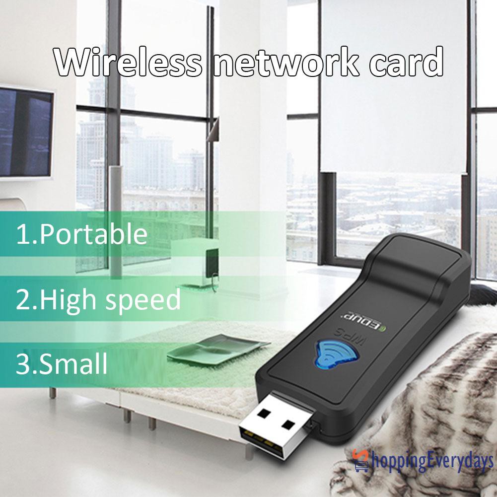 Usb Thu Sóng Wifi Edup 300mbps 2.4ghz Tv Thẻ Mạng Lan | BigBuy360 - bigbuy360.vn