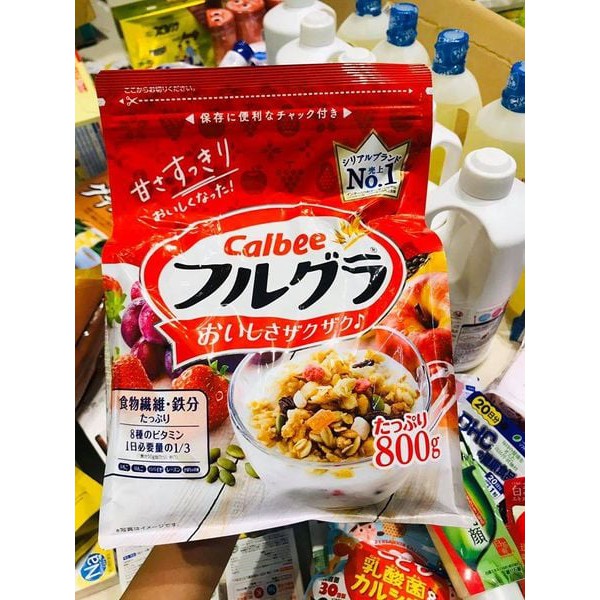 Ngũ cốc Calbee, Ngũ cốc hoa quả Calbee 800gr Nhật Bản | BigBuy360 - bigbuy360.vn