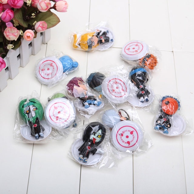 Set 11 Mô Hình Nhân Vật Phim NARUTO Q  Cao 6.5cm