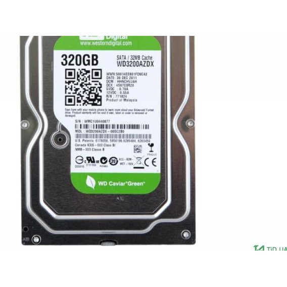 Ổ Cứng Trong 3.5 "320Gb Sata Pc 1 Th (Hdd 320 Gb Wd)