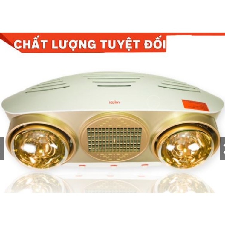 Đèn sưởi phòng tắm Kohn KU02PG 2 bóng