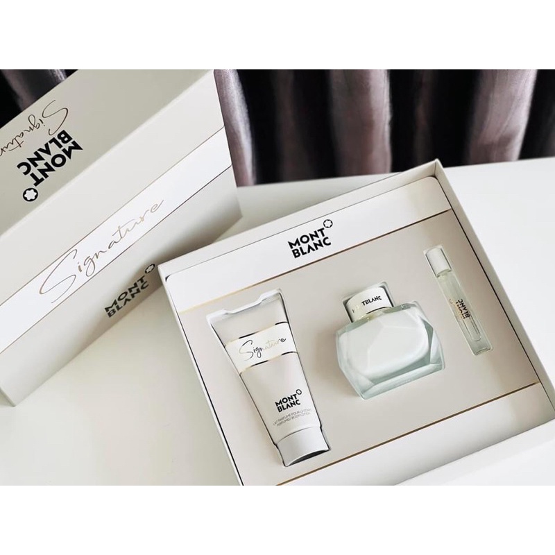Nước hoa Mont Blanc Signature EDP 90ml + 7,5ml + lotion 100ml
