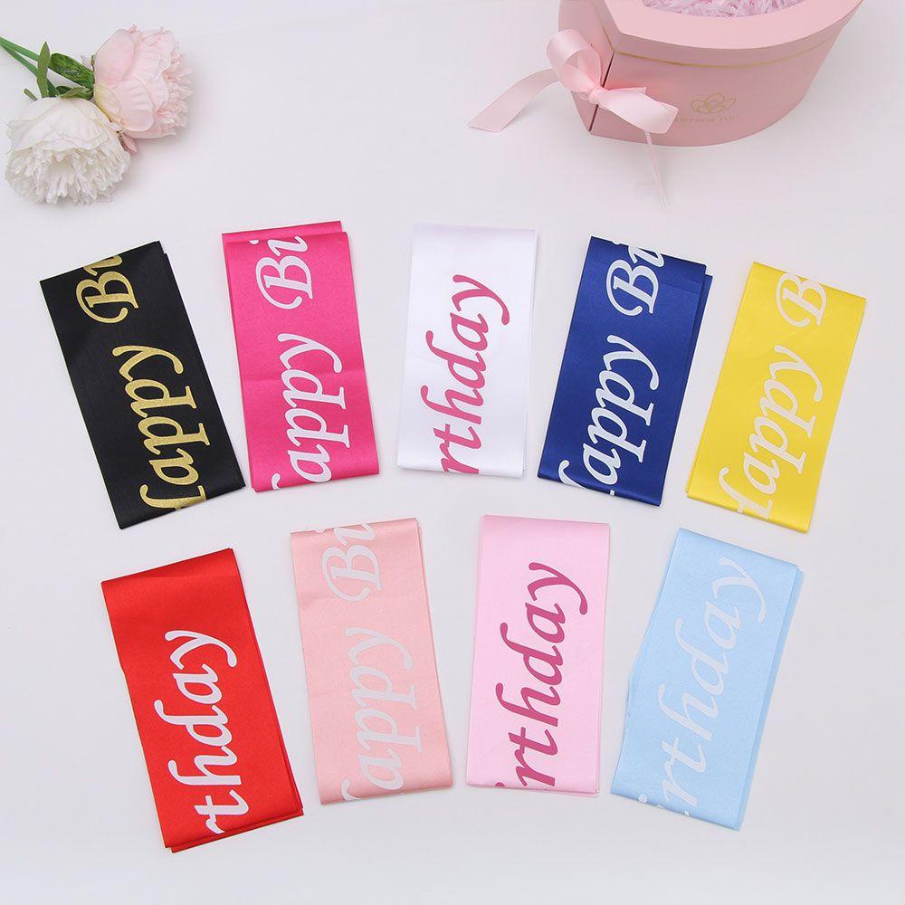 YEW New Etiquette belt Birthday sash for girls Party Favors Happy Birthday Sash Birthday party Gifts 2021 Bachelor Party Decoration/Multicolor