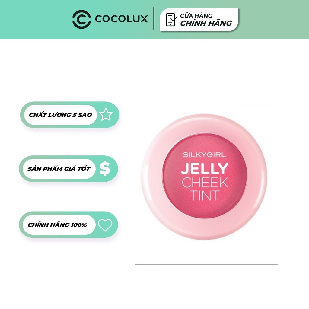 Má Hồng Dạng Thạch Silkygirl Jelly Cheek Tint-[Cocolux]