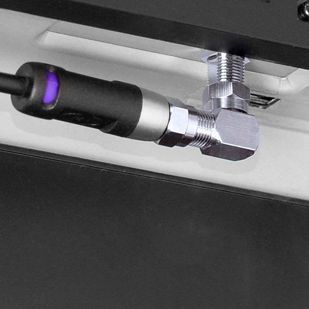 Set 5 Đầu Nối Ăng Ten Tv Rg5 Rg6 Góc Phải 90 Độ Bằng Hợp Kim Nhôm