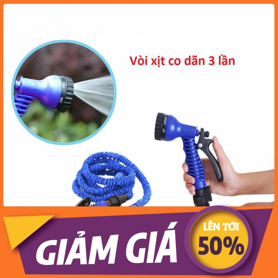 🔏Hàng Loại 1🔏 Vòi Rửa Xe, Tưới Cây, Vòi Xịt Rửa Thông Minh Giãn Nở Magic Hose Giãn Nở 15/30M