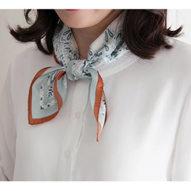 Khăn bandana lụa mini size 53x53 cm - Maben