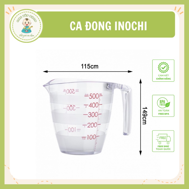 Cốc đong - Ca Đong YOKO INOCHI nhựa định lượng 200ml dung dịch dùng trong nấu ăn pha chế nhựa nguyên sinh