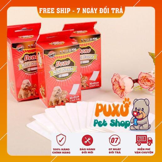 Băng Vệ Sinh 😍𝗙𝗿𝗲𝗲𝗦𝗵𝗶𝗽😍 Tã Vệ Sinh Cho Chó Cái Mini Nappy Dono đến thời kỳ kinh nguyệt