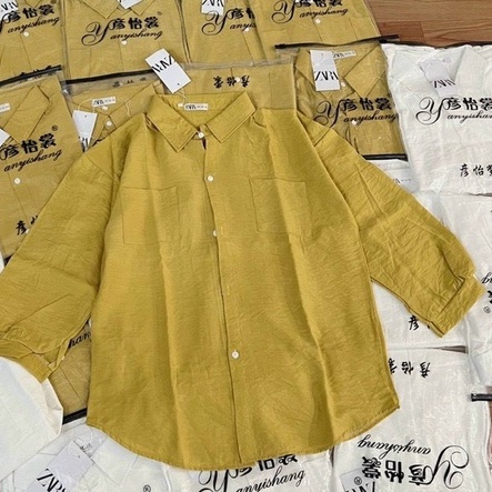 Áo sơ mi trắng nữ chất liệu tằm đũi mềm mát, form rộng mặc suông hay sơ vin đều đẹp, sang chảnh | BigBuy360 - bigbuy360.vn