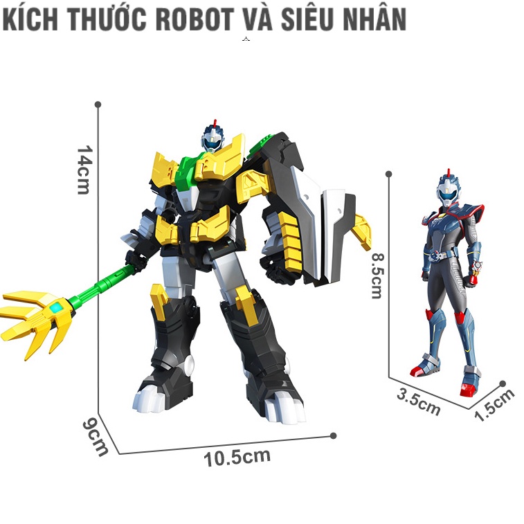 Robot siêu khủng long Stego băng giá cùng siêu nhân Leo Thiên tài đồ chơi trẻ em biệt đội siêu nhân nhí miniforce