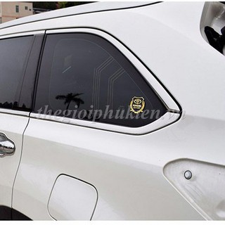 [Hàng nhập khẩu] Combo 2 Logo dạng Bông lúa theo xe Toyota