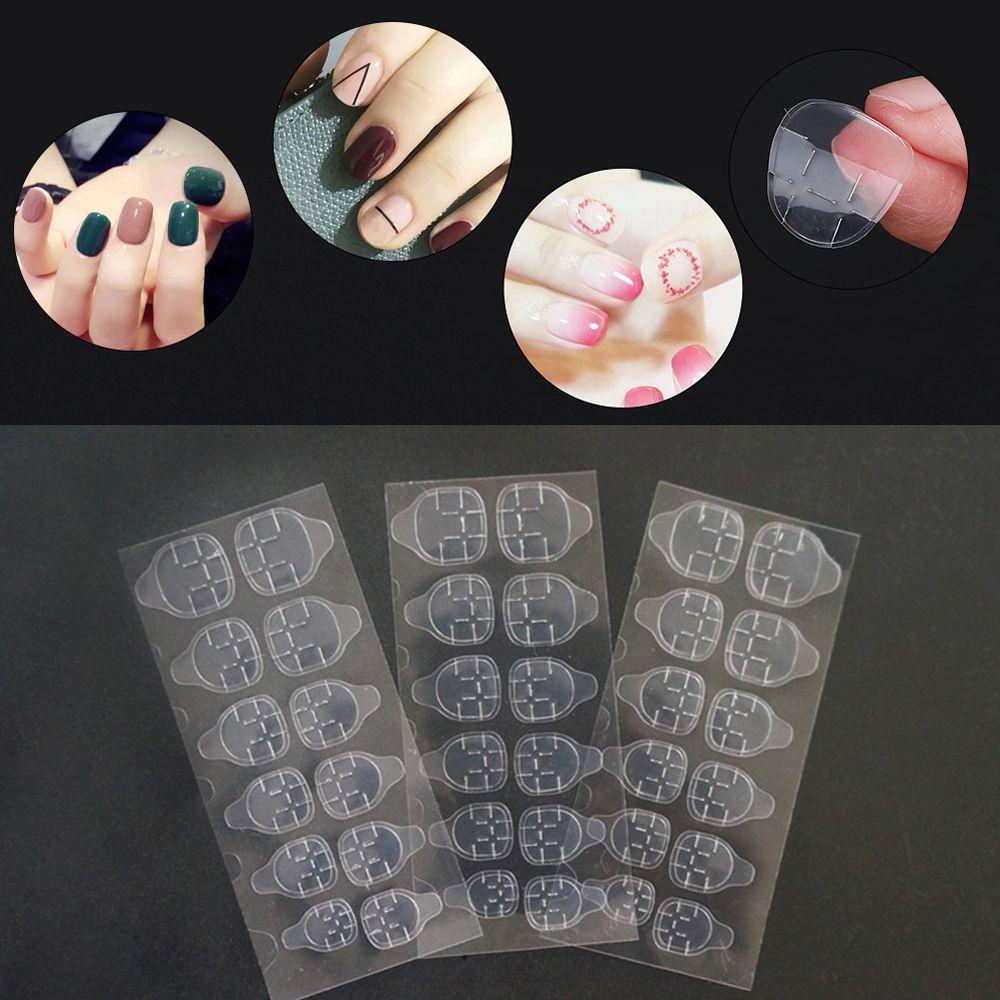 Set 10 Tấm Hình Dán Móng Tay Trong Suốt