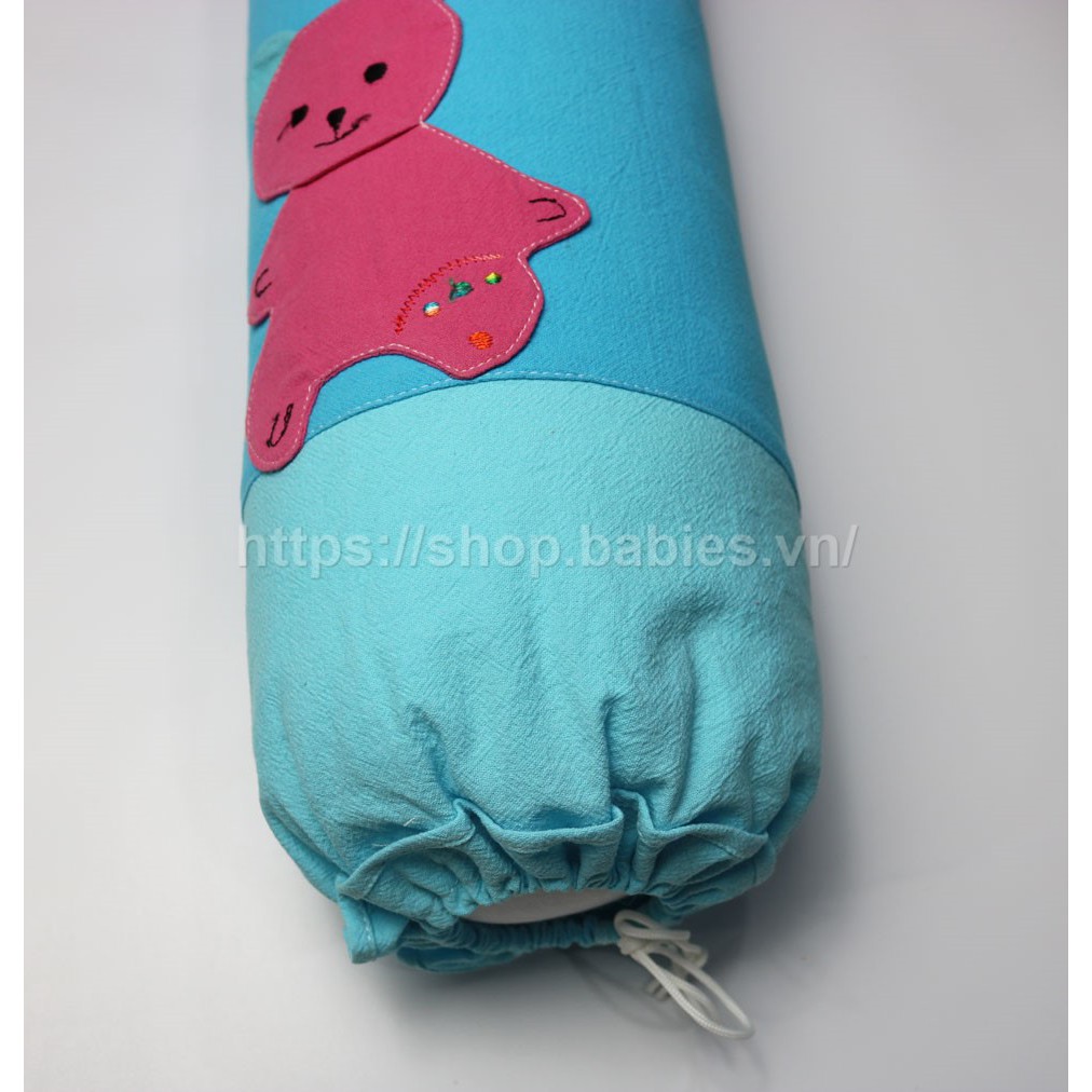 Gối ôm cho bé kim home vải cara 60x25cm