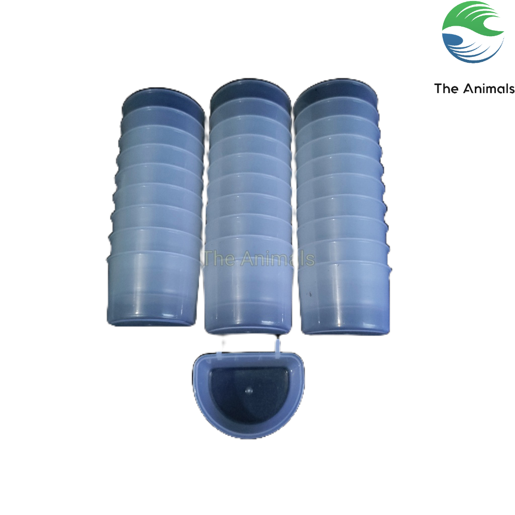 [30 cái] Máng ăn, máng uống cho chuồng chim (trắng trong nhỏ)