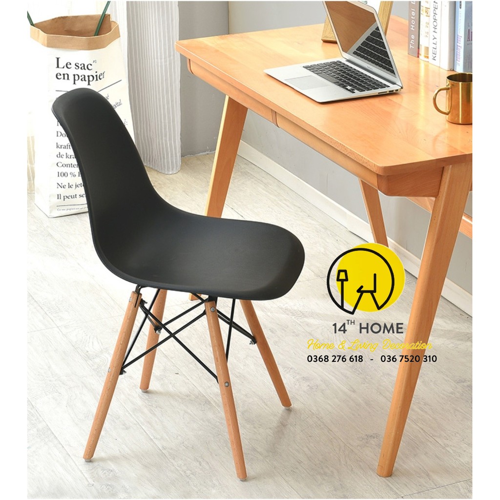 GHẾ EAMES Chân Gỗ Đan Thép (Ghế làm việc, quán cafe, phòng ăn...) Kiểu Hiện Đại Hàn Quốc | BigBuy360 - bigbuy360.vn