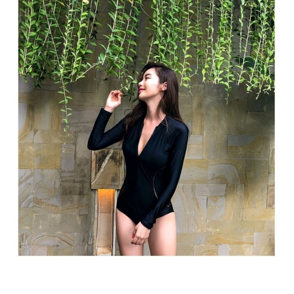 Bộ Đồ Bơi Một Mảnh Tay Dài Dáng Ôm Phong Cách Hàn Quốc 2019 Mới Cho Nữ | BigBuy360 - bigbuy360.vn