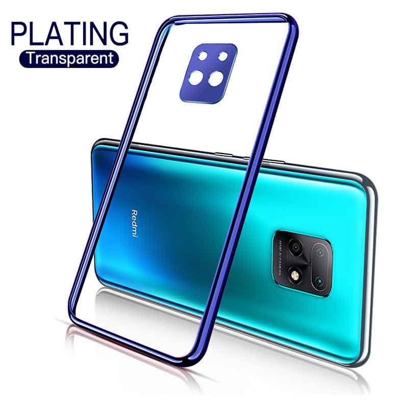 Ốp điện thoại viền mạ có 6 màu lựa chọn cho Redmi 9 9T 9A 9C Note 9 9s 8 Pro 5G