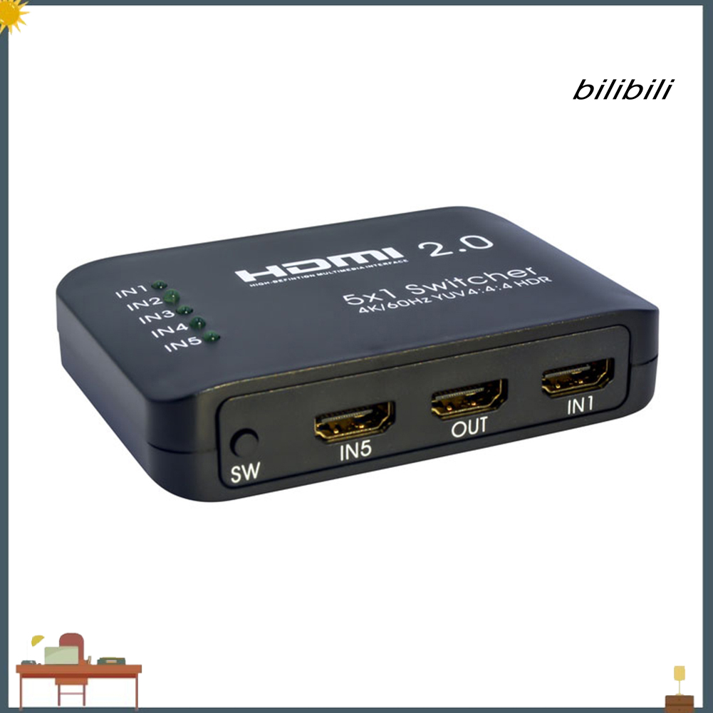 Bộ Chuyển Đổi Video G1Bilili Conumption Hdmi-Compatible 2.0 5x1 Hỗ Trợ 4k 60hz