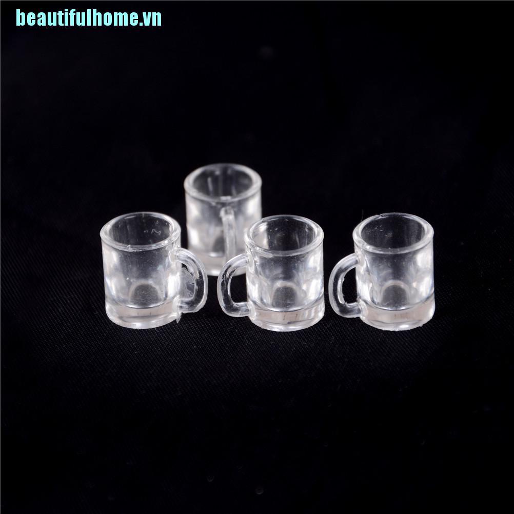 Bộ 4 Ly Uống Nước Đồ Chơi Cho Búp Bê