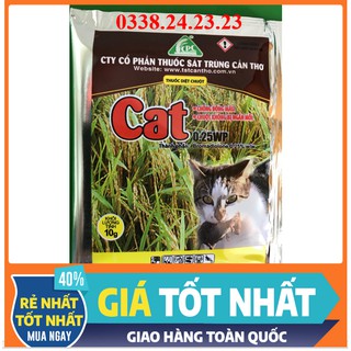 Thuốc diệt chuột Cat [ HIỆU QUẢ CAO, KHÔNG NGÁN MỒI] dạng bột không mùi vị, không gây co giật, chuột không bị ngán mồi