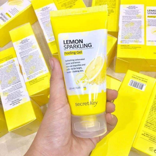 Tẩy tế bào chết dạng Gel Secret Key Lemon Sparkling Peeling Gel 120ml