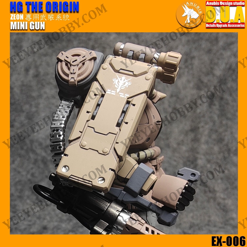 PHỤ KIỆN MOD ANUBIS - MÔ HÌNH IN 3D HG RG 1/144 ORIGIN ZEON MINI GUN CUSTOM EX006