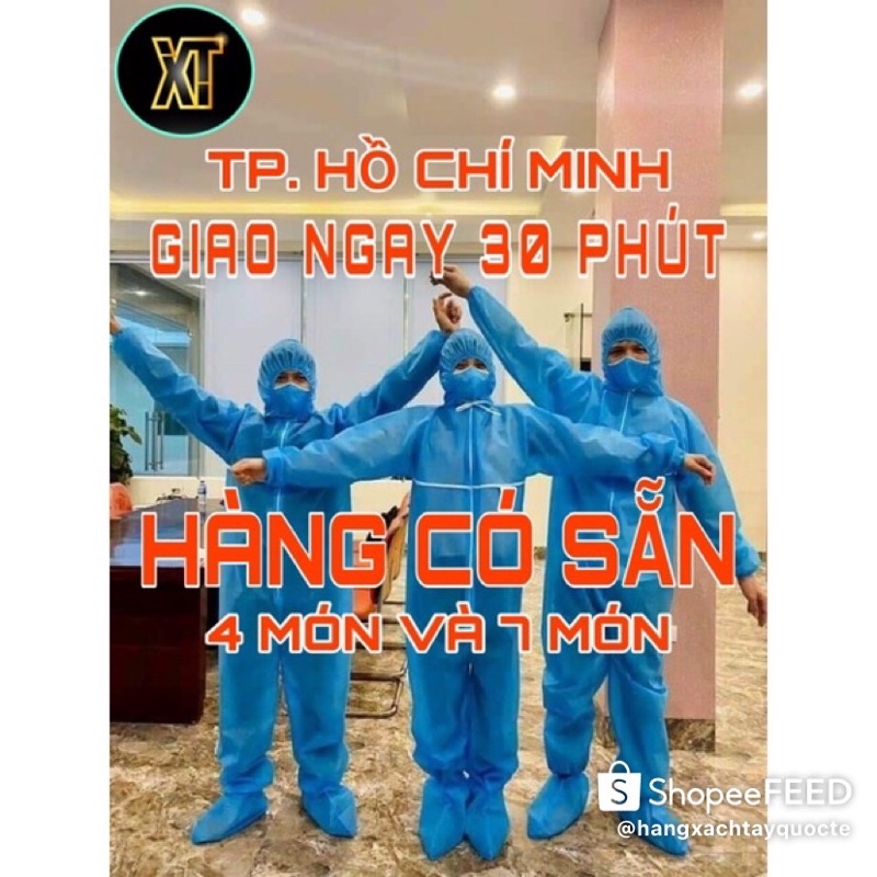 Bộ đồ bảo hộ y tế phòng chống dịch [ HÀNG VIỆT NAM ] 7 MÓN