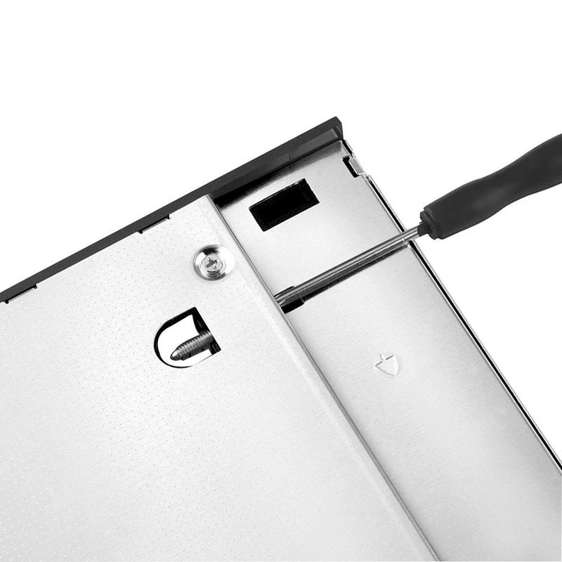 Khay gắn thêm ổ cứng  dày 12.7mm vào vị trí DVD