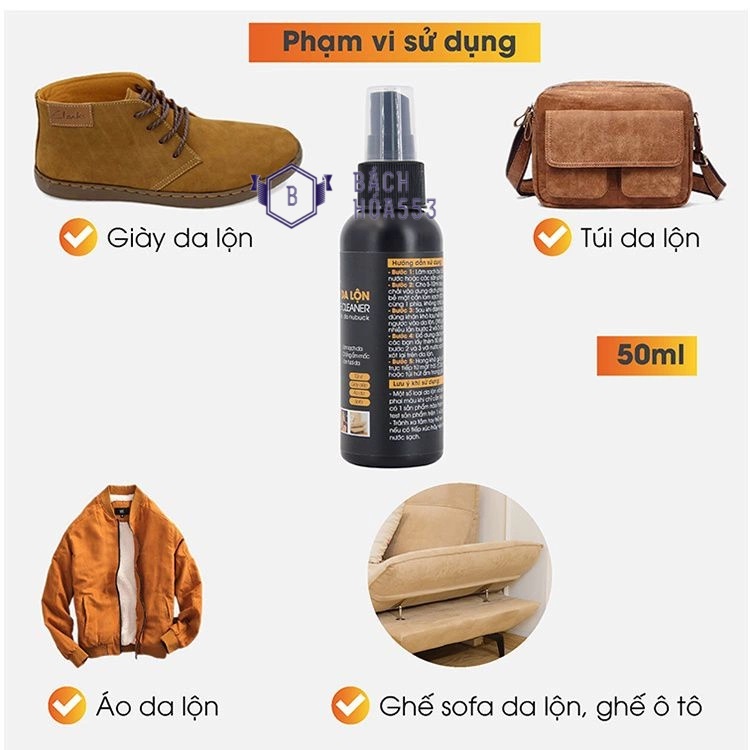 Chai vệ sinh giầy da lộn đa năng Ximo XI06 100ml