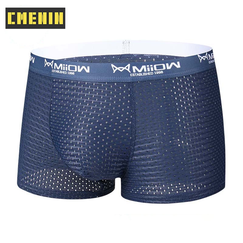 1 Quần Lót Boxer Nam Bằng Nylon Thoải Mái Gợi Cảm MW808