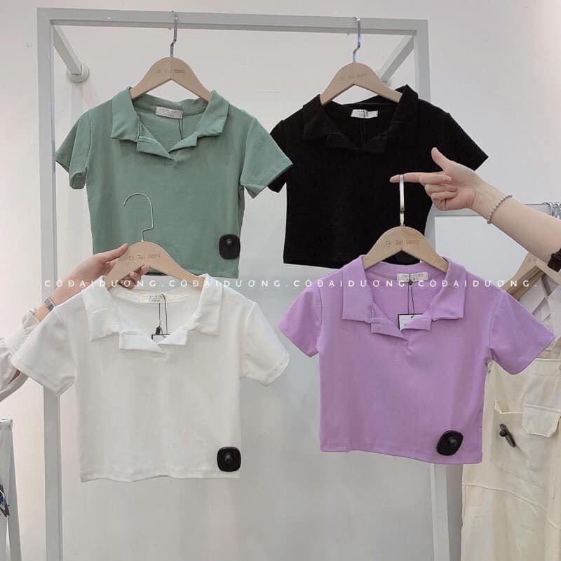 Áo Croptop nữ Shynstores - áo croptop polo 4 màu freeship | BigBuy360 - bigbuy360.vn