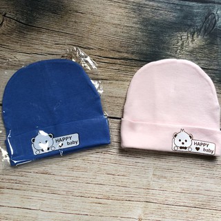 Mũ cotton sơ sinh sắc màu cho bé
