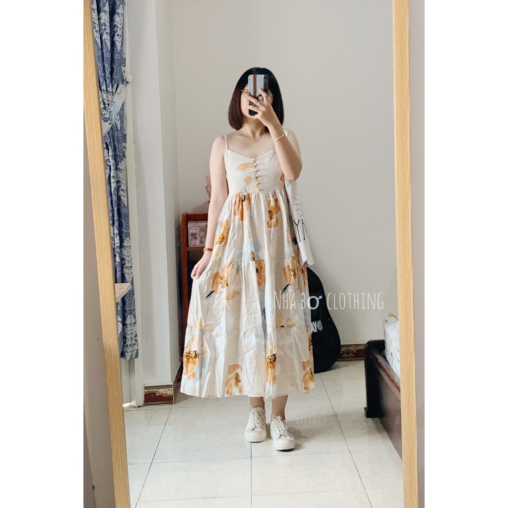 Đầm maxi vintage - hot | BigBuy360 - bigbuy360.vn