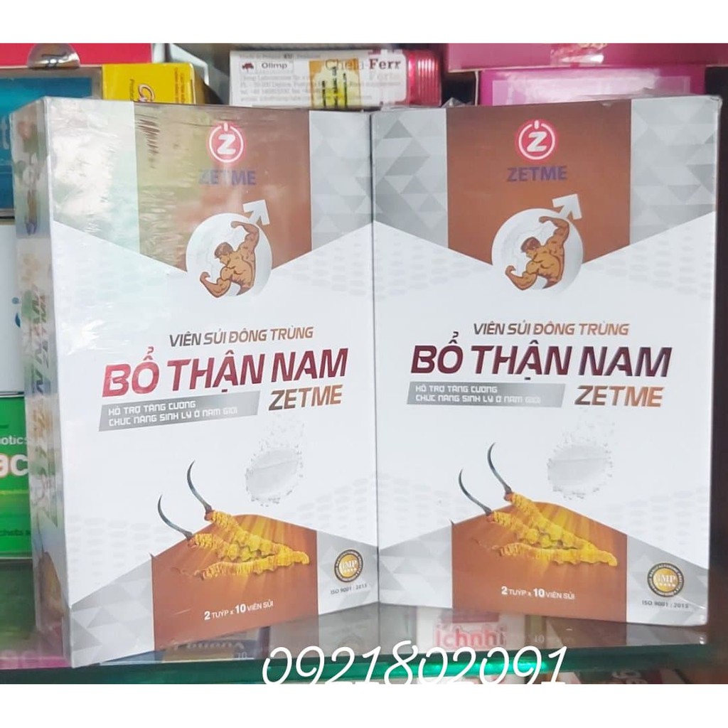 Viên sủi đông trùng bổ thận nam zetme