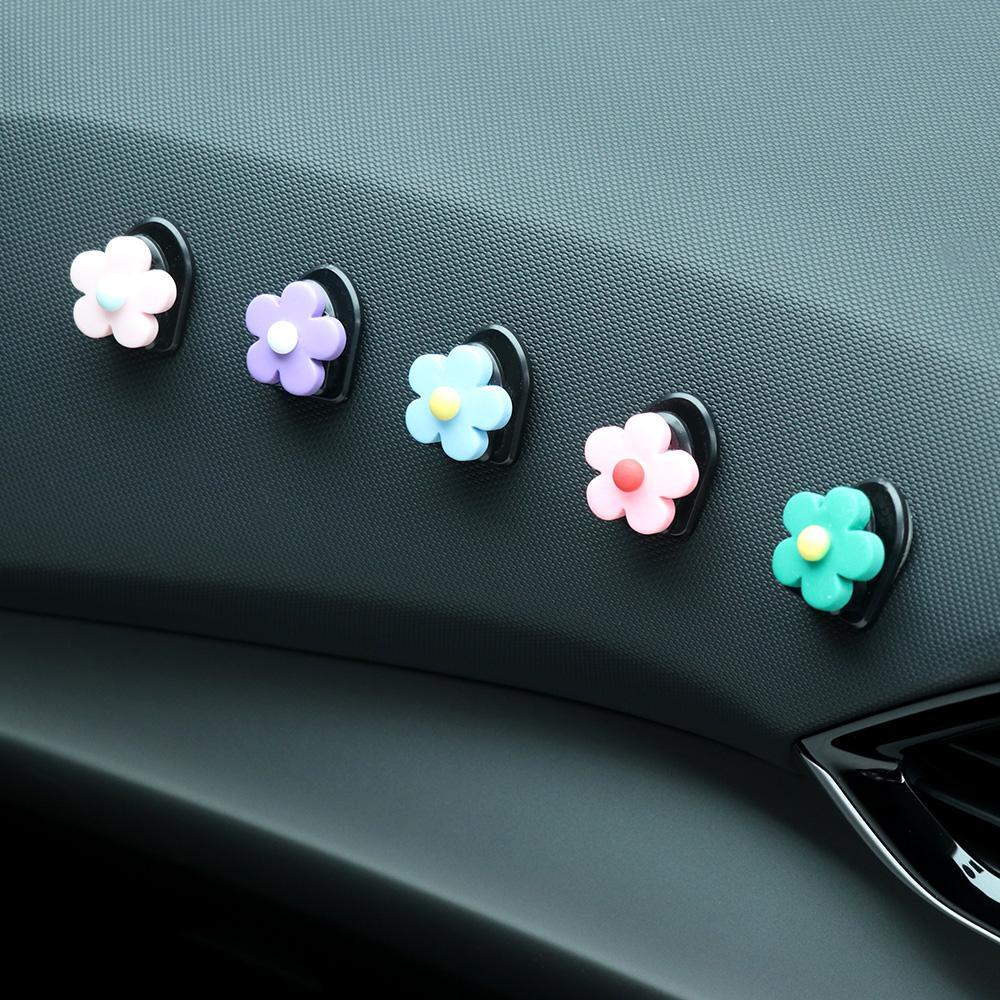 Phụ Kiện Hoa Cúc Kẹp Trang Trí Máy Điều Hòa Xe Hơi DIY