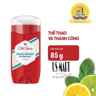 [HCM] Lăn sáp khử mùi Old Spice Pure Sport 85g - Ruột xanh - Hiệu quả khô thoáng - Chính hãng P&G - Mỹ