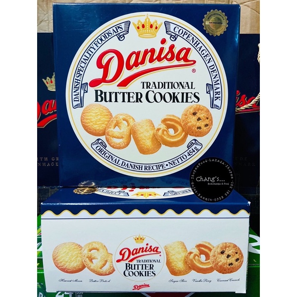 Bánh quy bơ Danisa 908G - 454G kèm túi Date 2023 Chang's Food