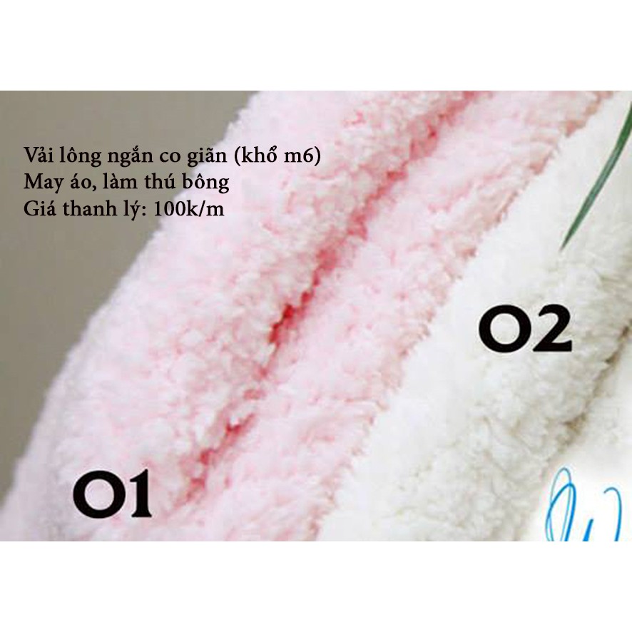 Vải lông thú ngắn