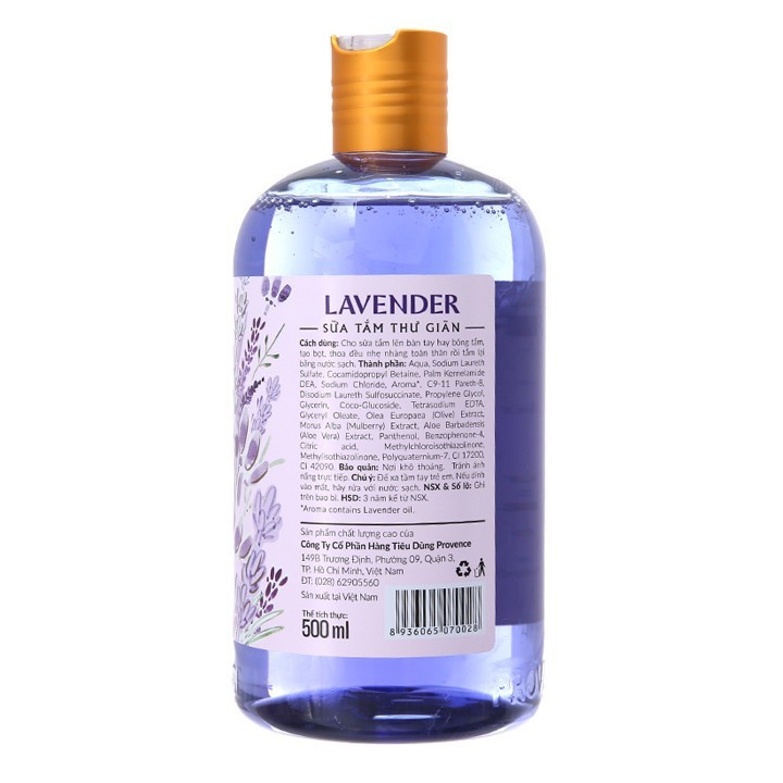 Sữa Tắm PURITÉ Sáng Mịn Hương Hoa Oải Hương Lavender 500ML