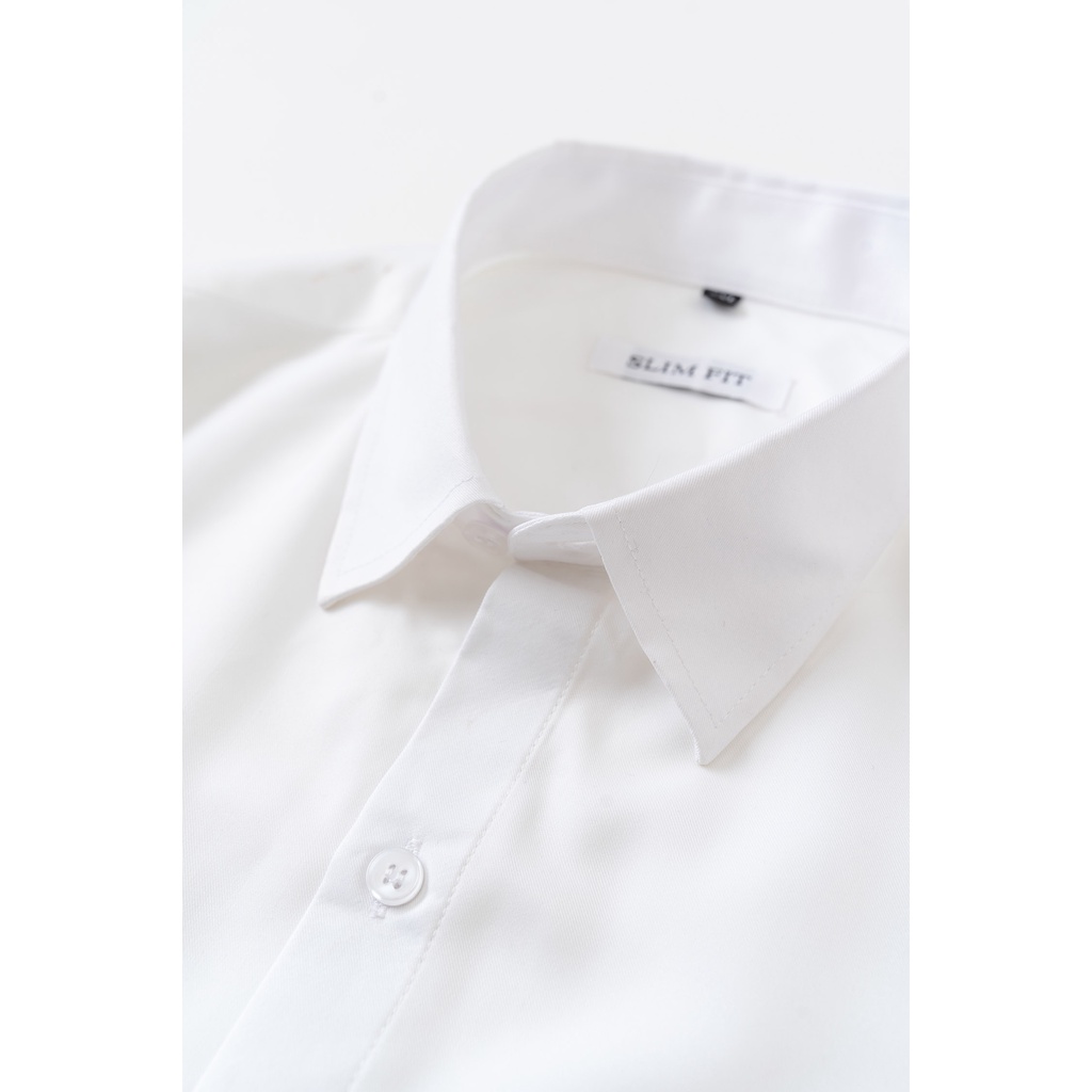 Áo SƠ MI trắng nam dài tay đẹp vải COTTON giữ form bền bỉ, chống nhăn, sơ mi công sở thời trang nam lịch sự