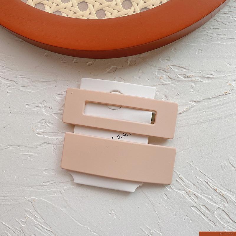 Set 2 kẹp tóc nhựa màu sắc đơn giản cho nữ