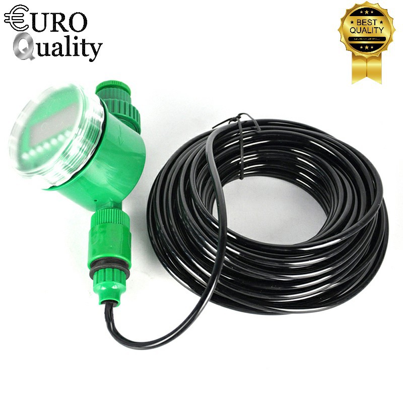 [Euro Quality] Hệ thống phun sương hẹn giờ tưới cây tự động 35m dây, 15 đầu phun