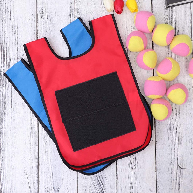 Bộ 2 Áo Vest Và 10 Quả Bóng Thể Thao Đồ Chơi Trong Nhà / Ngoài Trời Dành Cho Trẻ Em