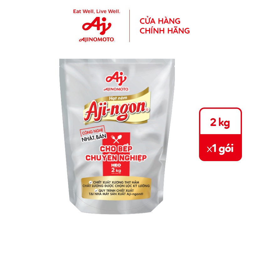 Gói Hạt Nêm Aji-ngon® Heo 2kg/Gói