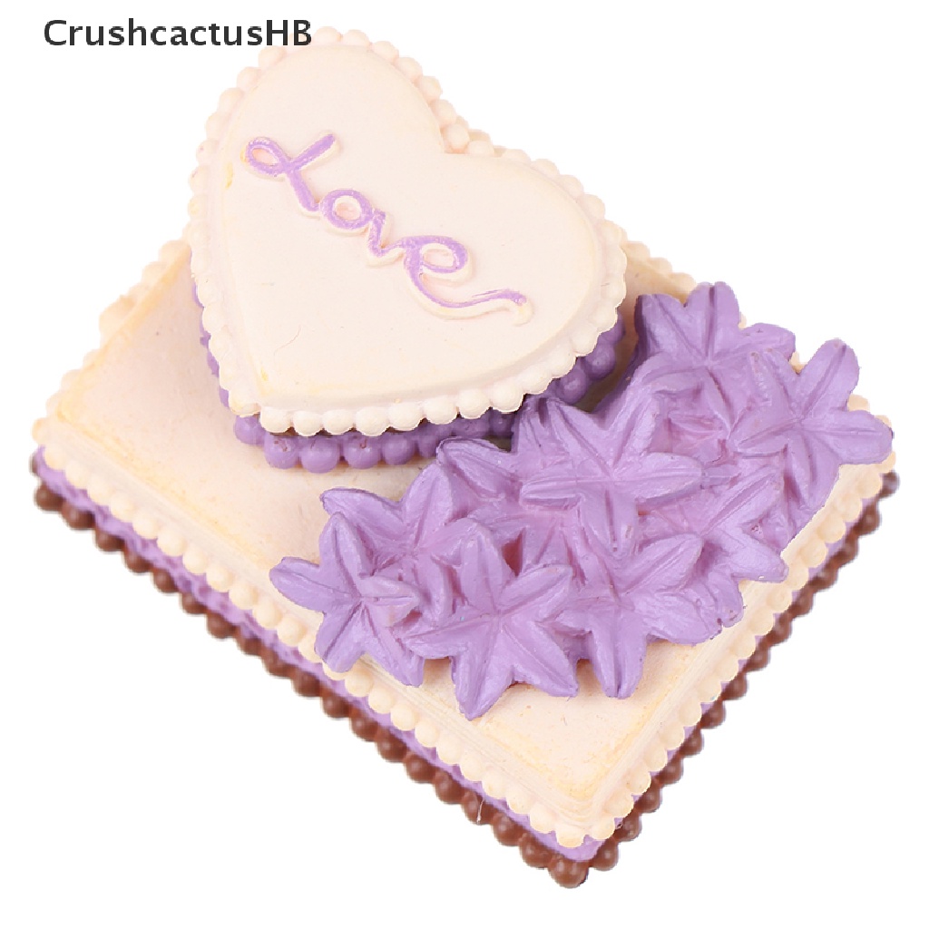 [CrushcactusHB] Birthday Cake Model Simulation Food Miniature Figurine Pretend play Kitchen Toy  Hot Sell