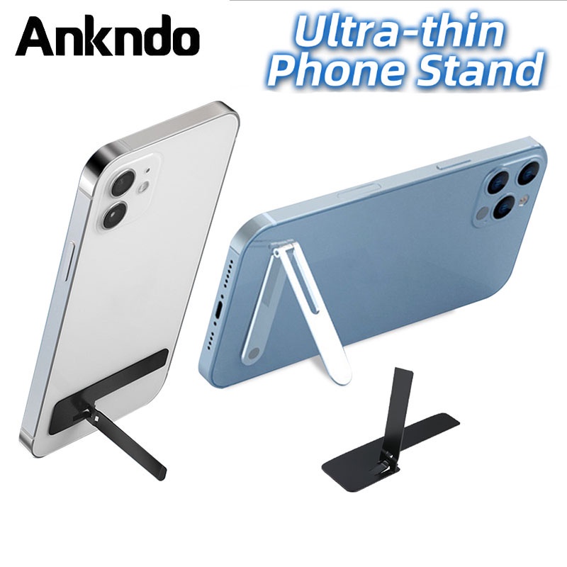 Giá đỡ điện thoại mini ANKNDO siêu mỏng bằng kim loại có thể gấp gọn tiện lợi