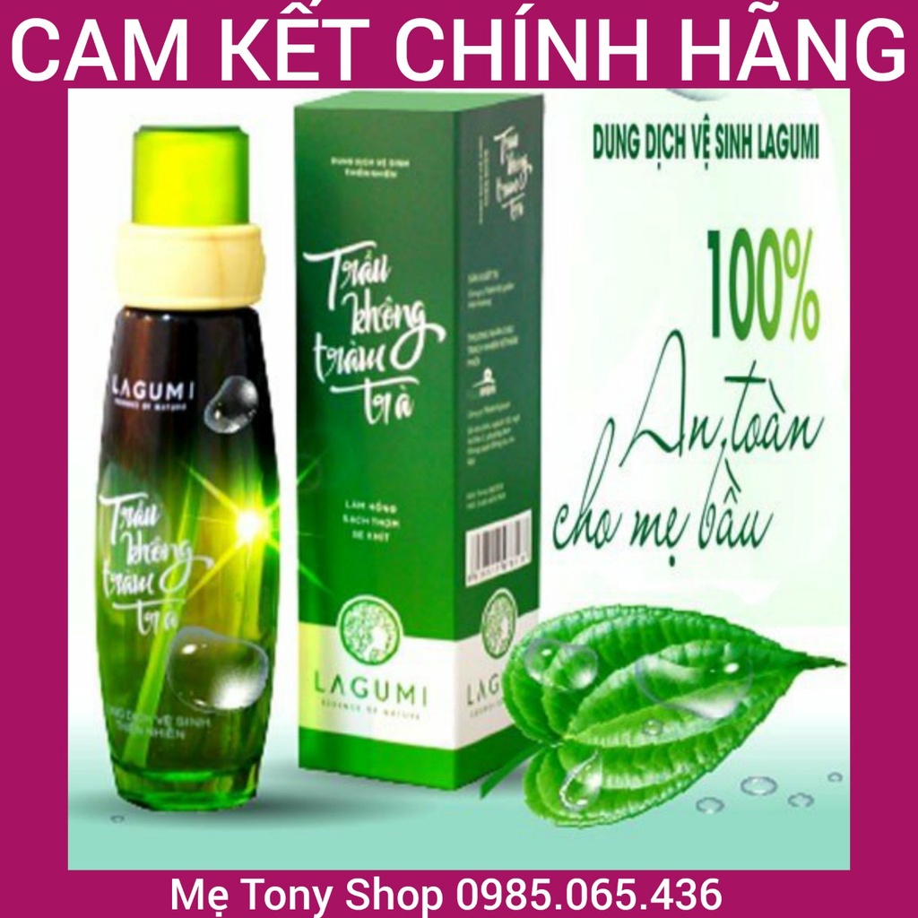 [An Toàn Cho Mẹ Bầu] Dung Dịch Vệ Sinh Phụ Nữ Trầu Không LAGUMI 100ml (Cam Kết Chính Hãng)