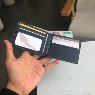 [No Box] Ví Nam Mini Ví Ngang Da Bò Sáp Ngựa Điên Thời Trang Nam Tính Nhiều Ngăn Đựng Tiền Và Đựng Thẻ Tiện Lợi KB27